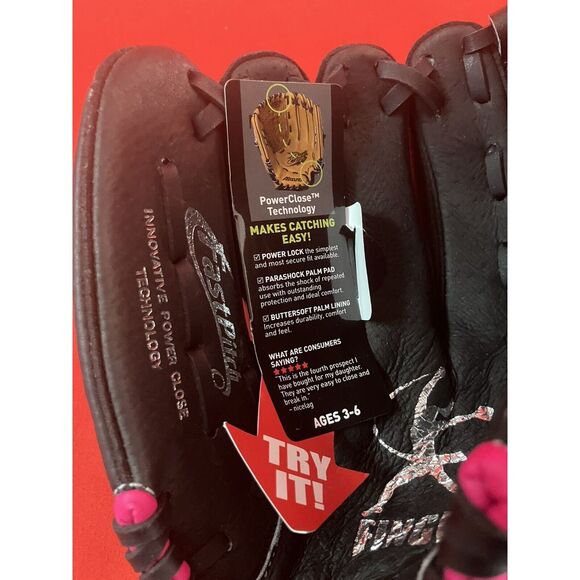 Mizuno Kids Finch Softball Glove‎ / 10" / Left Handed Thrower / LHT / GPP 1005F2 - Picture 6 of 13